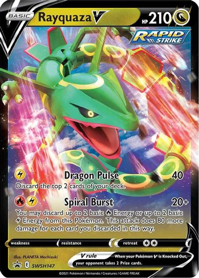 Rayquaza V (SWSH147) [Sword & Shield: Black Star Promos] | Silver Goblin