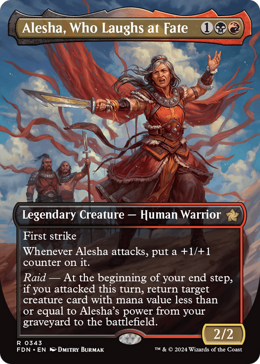 Alesha, Who Laughs at Fate (Borderless) [Foundations] Foil
