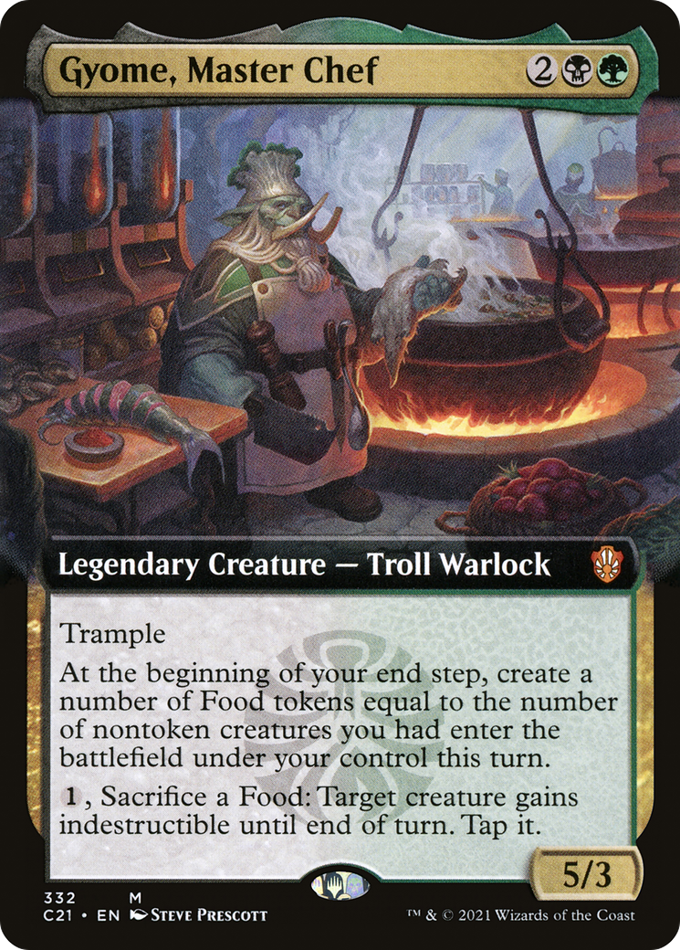 Gyome, Master Chef (Extended Art) [Commander 2021] | Silver Goblin