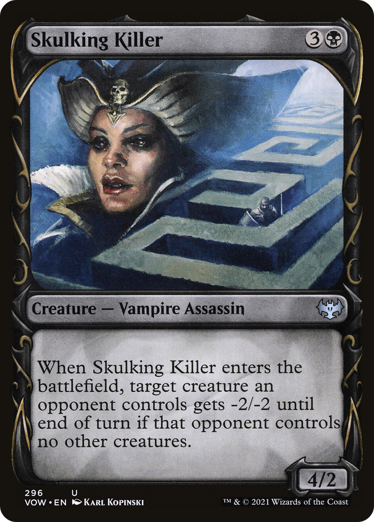 Skulking Killer (Showcase Fang Frame) [Innistrad: Crimson Vow] | Silver Goblin