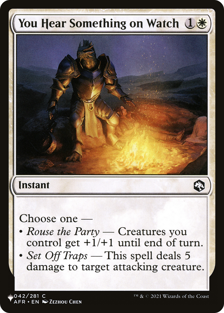 You Hear Something on Watch (AFR-42)