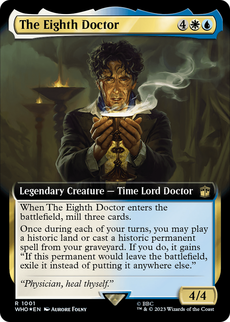 The Eighth Doctor (Extended Art) (Surge Foil) [Doctor Who] | Silver Goblin