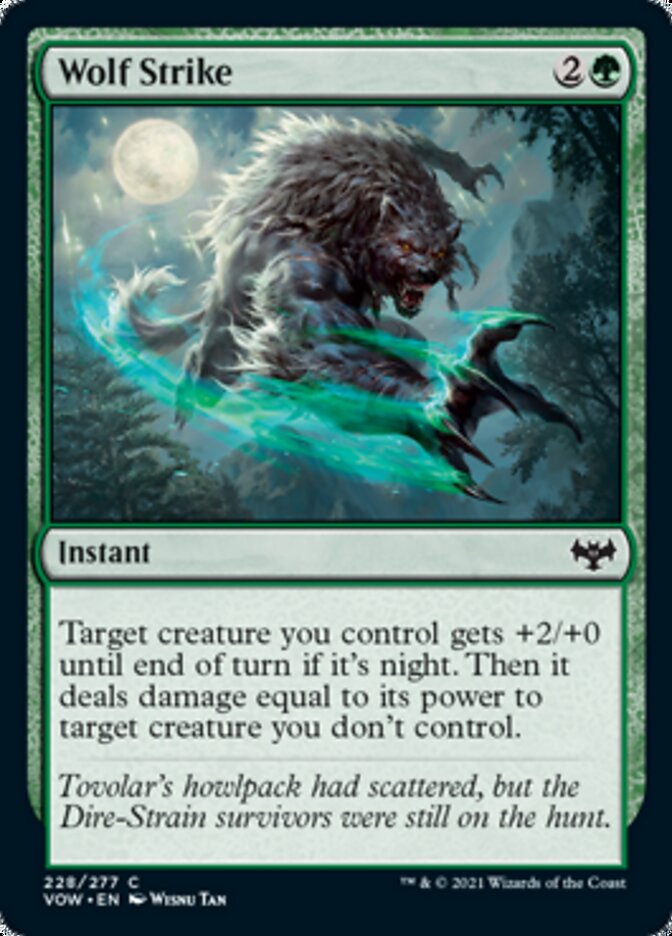 Wolf Strike [Innistrad: Crimson Vow] | Silver Goblin