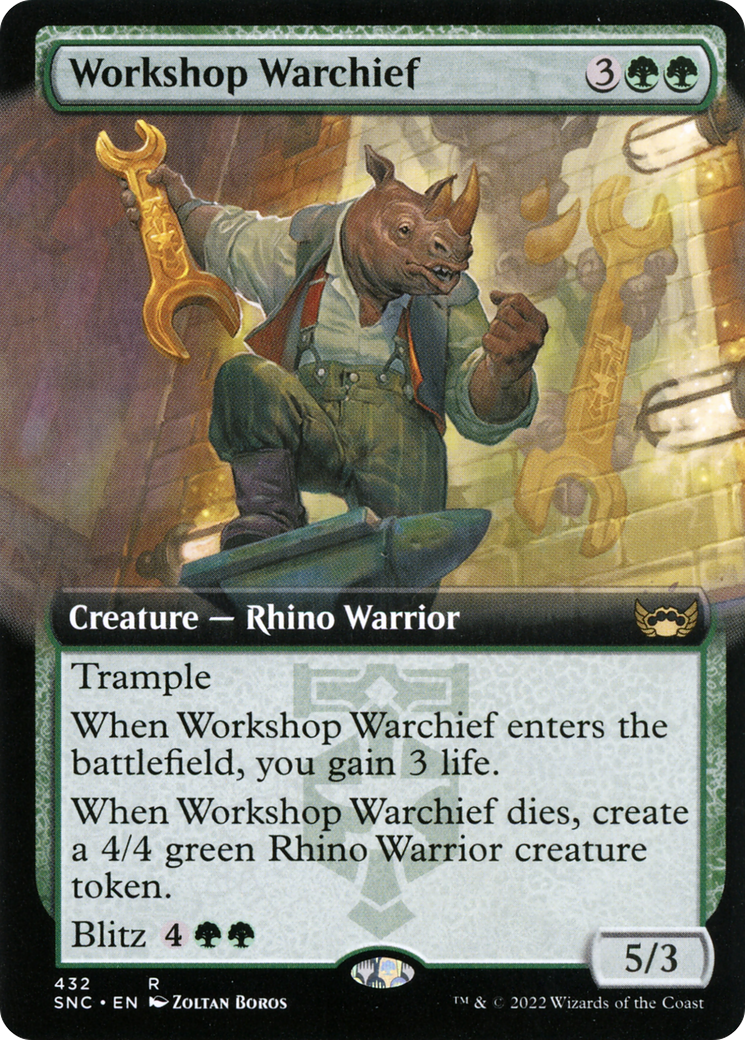 Workshop Warchief (Extended Art) [Streets of New Capenna] | Silver Goblin