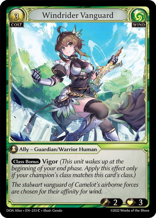 Windrider Vanguard (233) [Dawn of Ashes: Alter Edition] Foil