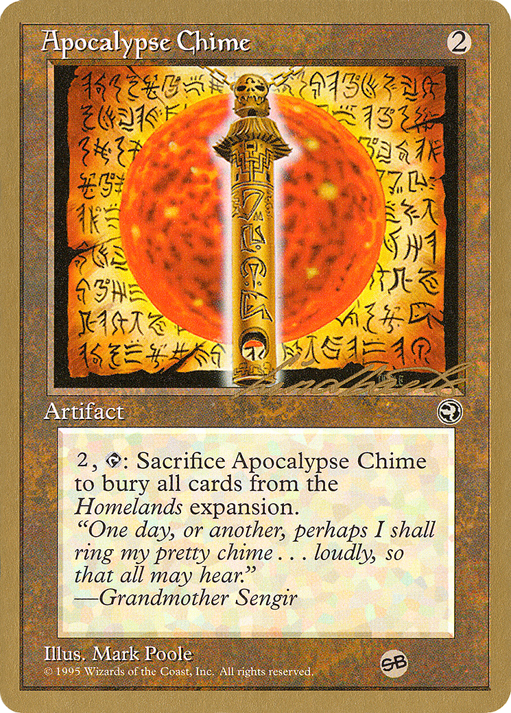 Apocalypse Chime (Leon Lindback) (SB) [Pro Tour Collector Set] | Silver Goblin