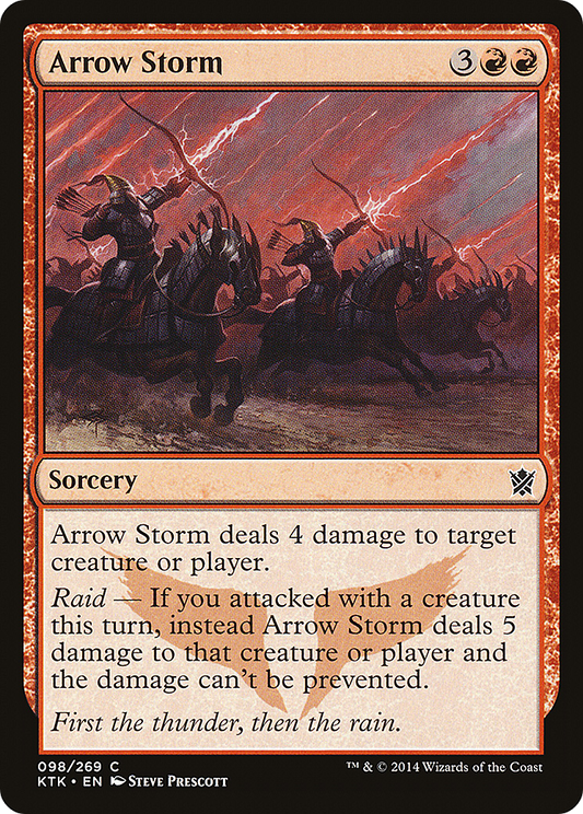 Arrow Storm [Khans of Tarkir] Foil
