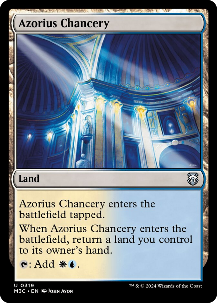 Azorius Chancery (Ripple Foil) [Modern Horizons 3 Commander] | Silver Goblin