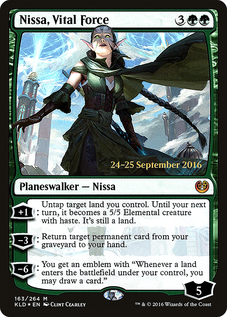 Nissa, Vital Force [Kaladesh Prerelease Promos] | Silver Goblin