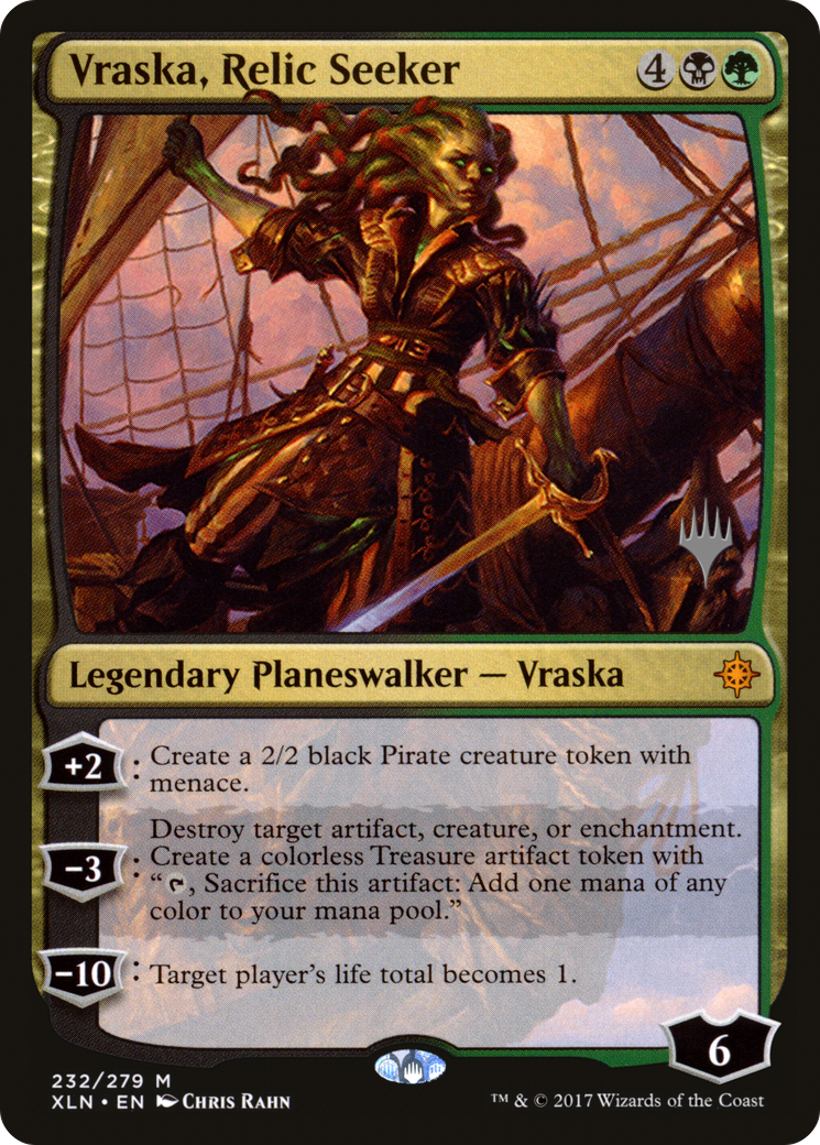 Vraska, Relic Seeker (Promo Pack) [Ixalan Promos] | Silver Goblin