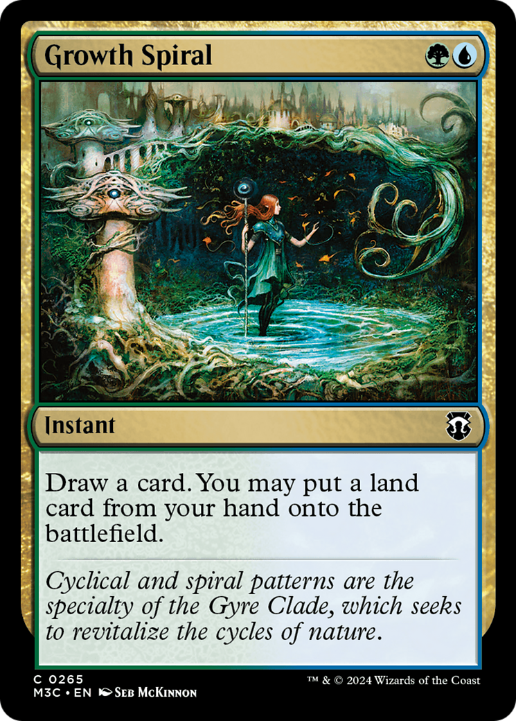 Growth Spiral (Ripple Foil) [Modern Horizons 3 Commander] | Silver Goblin