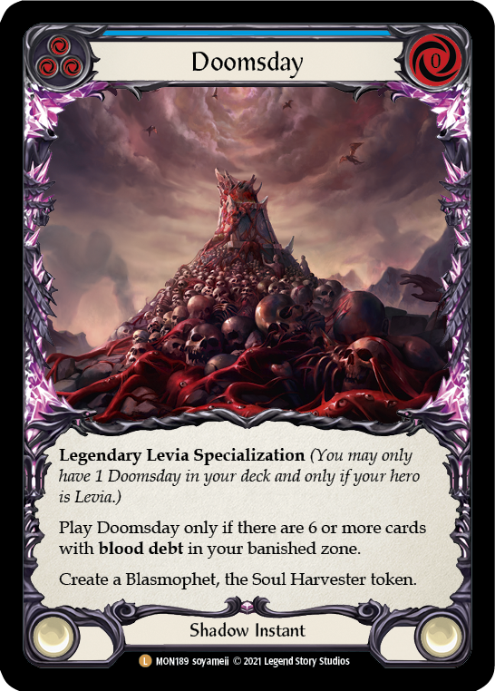 Doomsday [MON189-CF] (Monarch)  1st Edition Cold Foil | Silver Goblin