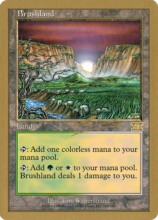 Brushland (Nicolas Labarre) [World Championship Decks 2000] | Silver Goblin