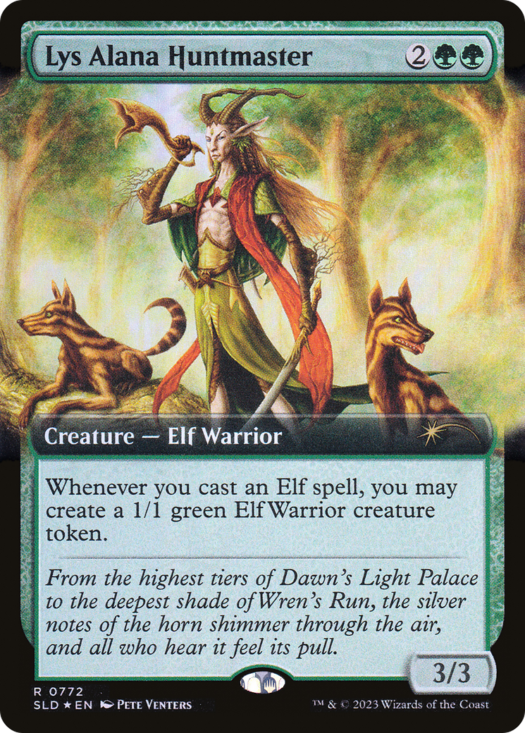 Lys Alana Huntmaster (Extended Art) (772) Foil - Secret Lair Drop