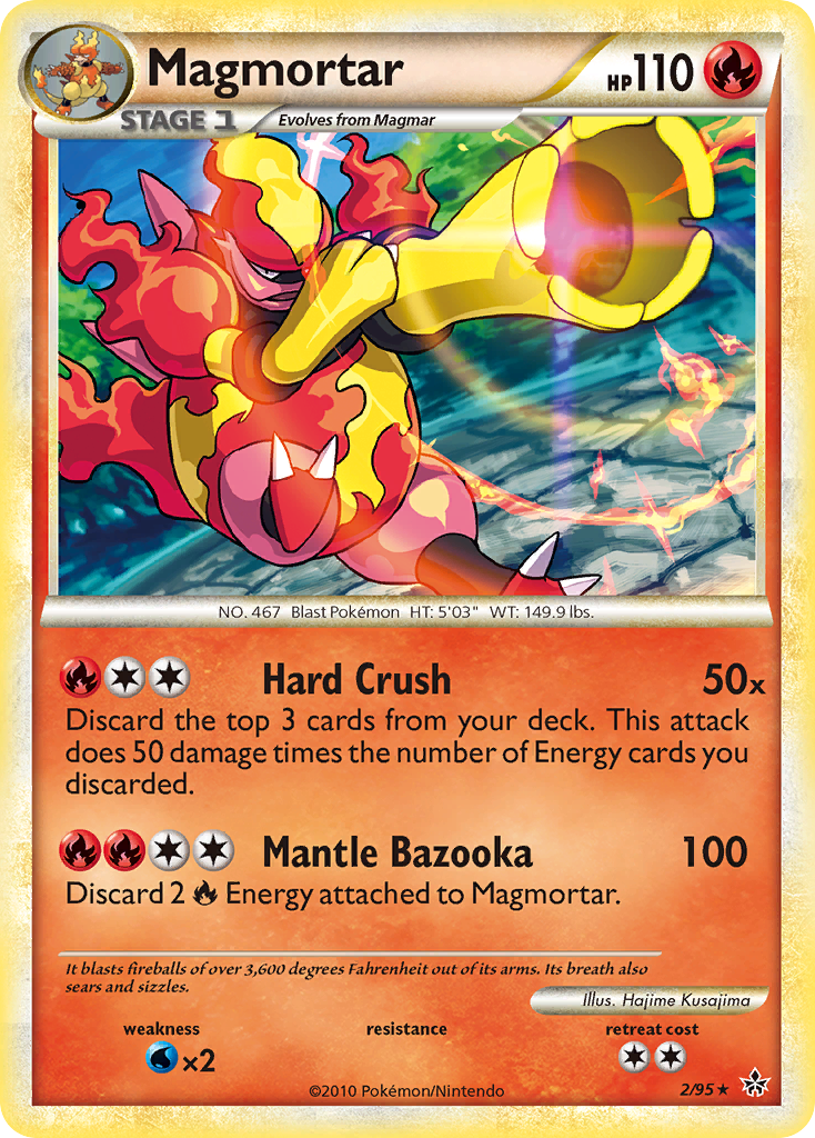 Magmortar (2/95) [HeartGold & SoulSilver: Unleashed] | Silver Goblin