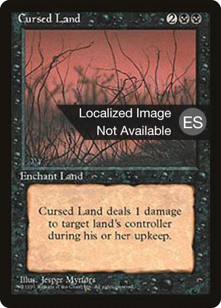 Cursed Land [Fourth Edition (Foreign Black Border)] | Silver Goblin