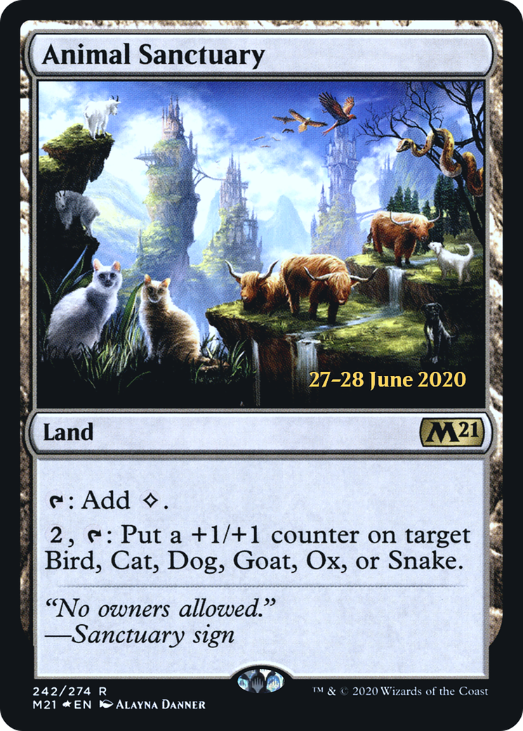 Animal Sanctuary [Core Set 2021 Prerelease Promos] | Silver Goblin