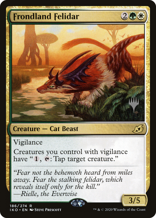 Frondland Felidar (Promo Pack) [Ikoria: Lair of Behemoths Promos] Foil