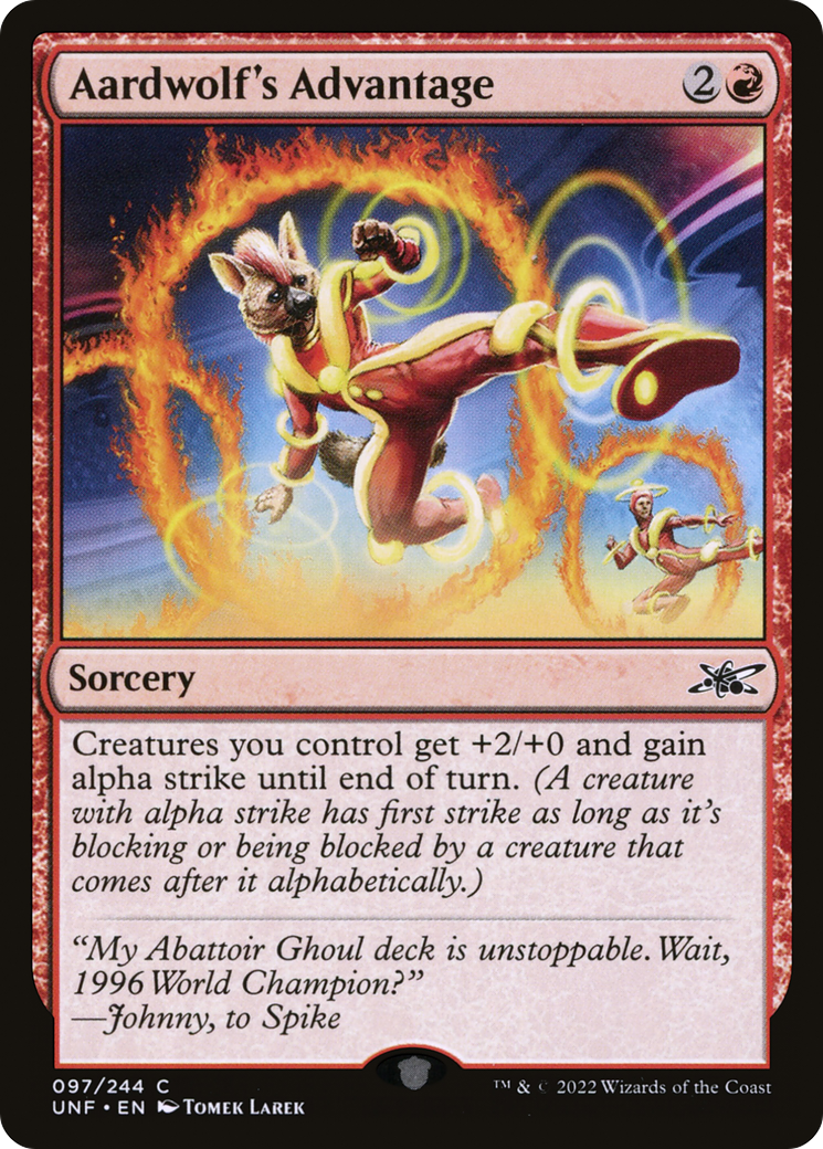 Aardwolf's Advantage [Unfinity] Foil