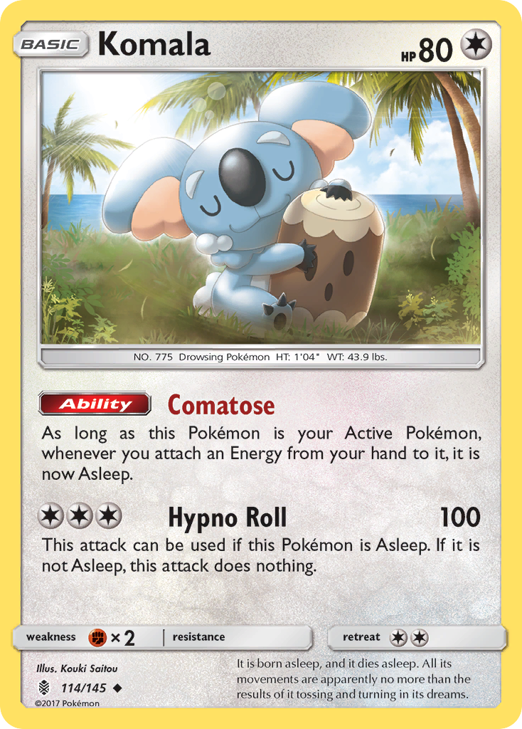 Komala (114/145) [Sun & Moon: Guardians Rising] | Silver Goblin