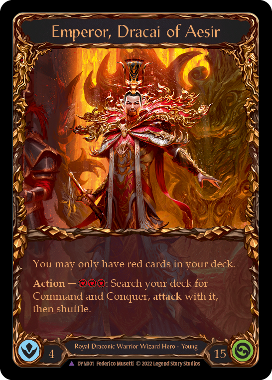 Emperor, Dracai of Aesir (Marvel) (DYN001) Cold Foil - Dynasty