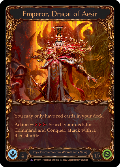 Emperor, Dracai of Aesir (Marvel) (DYN001) Cold Foil - Dynasty