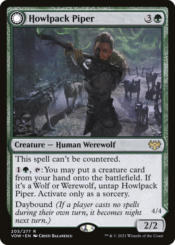 Howlpack Piper // Wildsong Howler [Innistrad: Crimson Vow] | Silver Goblin