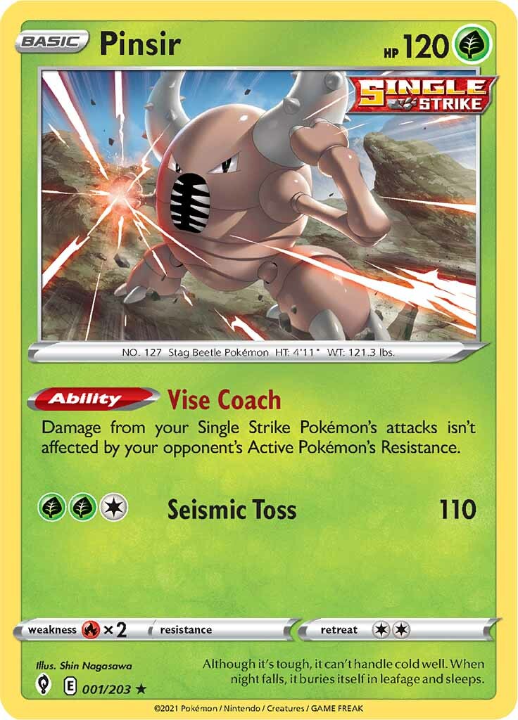 Pinsir (001/203) [Sword & Shield: Evolving Skies] | Silver Goblin