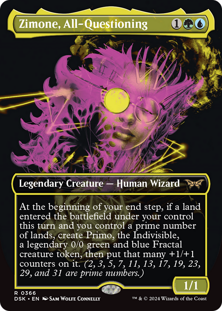 Zimone, All-Questioning (Showcase) [Duskmourn: House of Horror] Foil