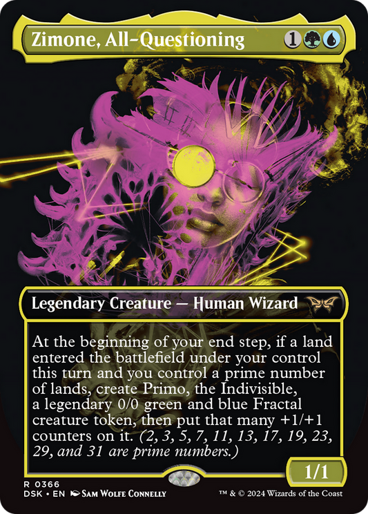 Zimone, All-Questioning (Showcase) [Duskmourn: House of Horror] Foil