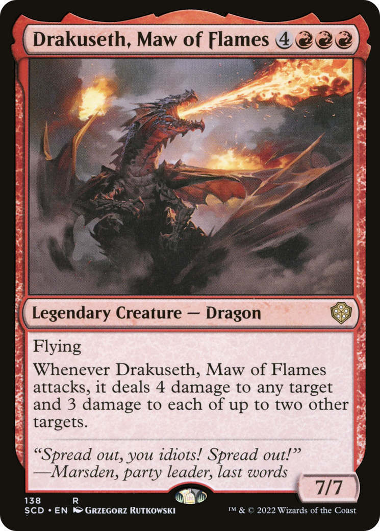 Drakuseth, Maw of Flames [Starter Commander Decks]