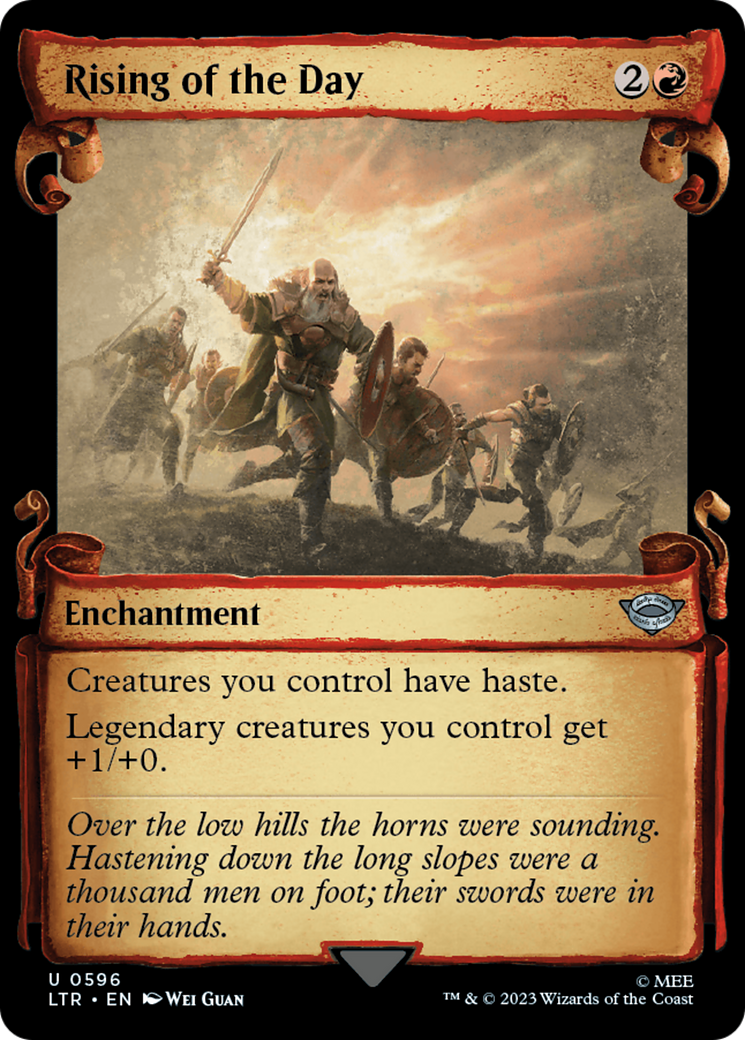 Rising of the Day [The Lord of the Rings: Tales of Middle-Earth Showcase Scrolls] Foil