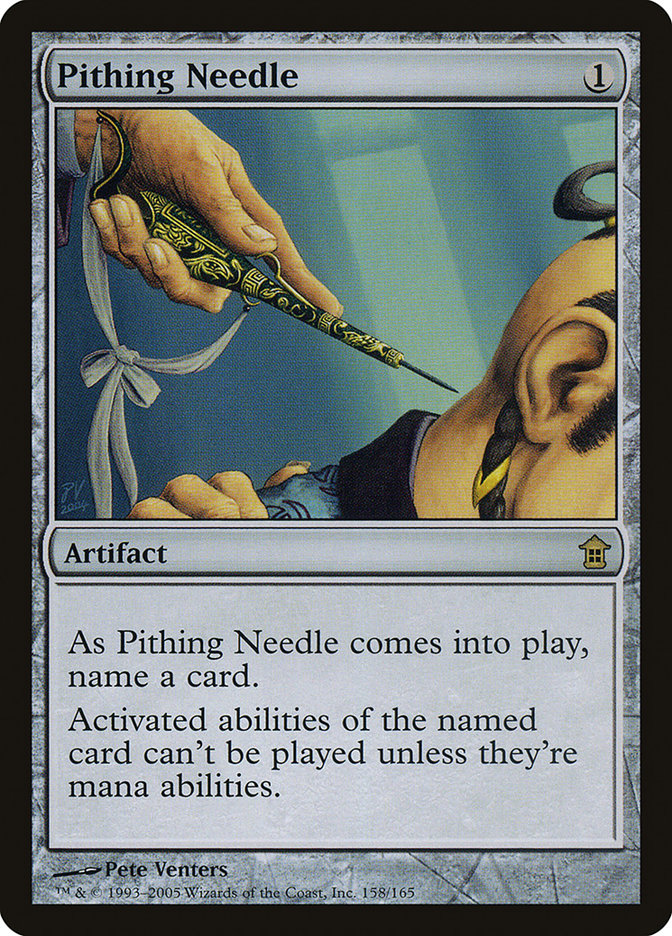 Pithing Needle [Saviors of Kamigawa] | Silver Goblin