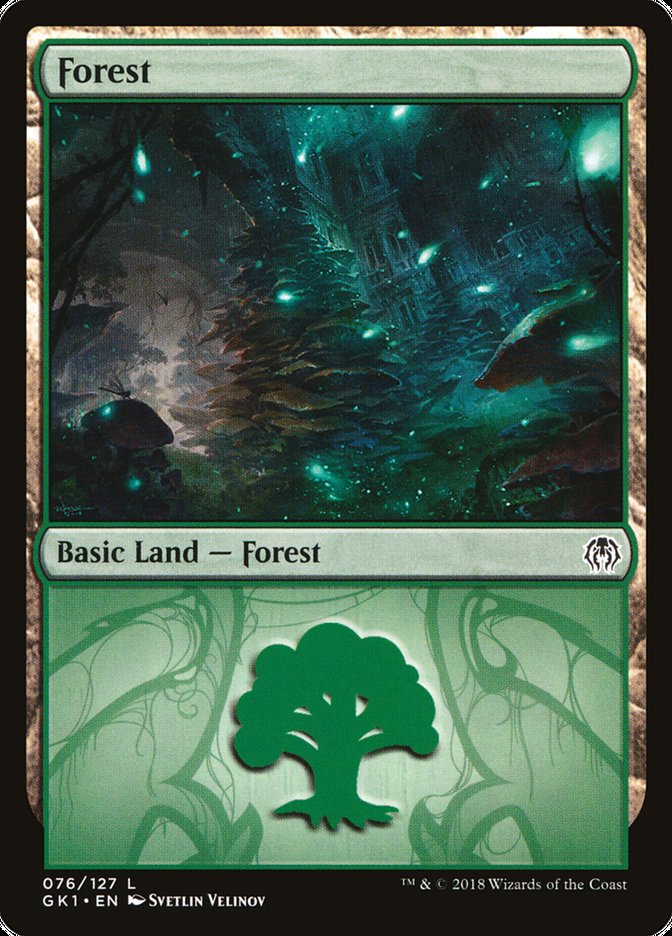 Forest (76) [Guilds of Ravnica Guild Kit] | Silver Goblin