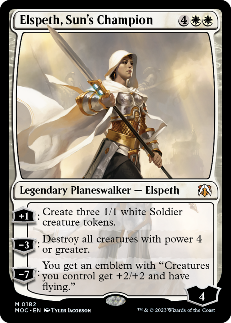 Elspeth, Sun's Champion [March of the Machine Commander] | Silver Goblin