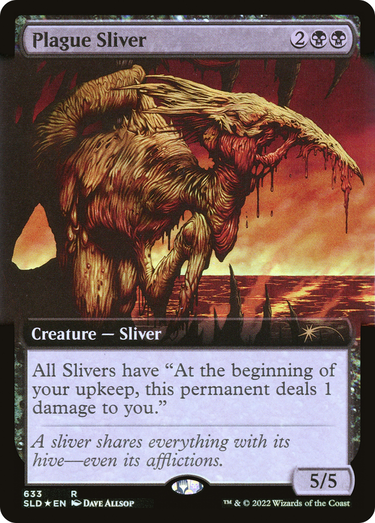 Plague Sliver (Extended Art) [Secret Lair Drop Promos] | Silver Goblin