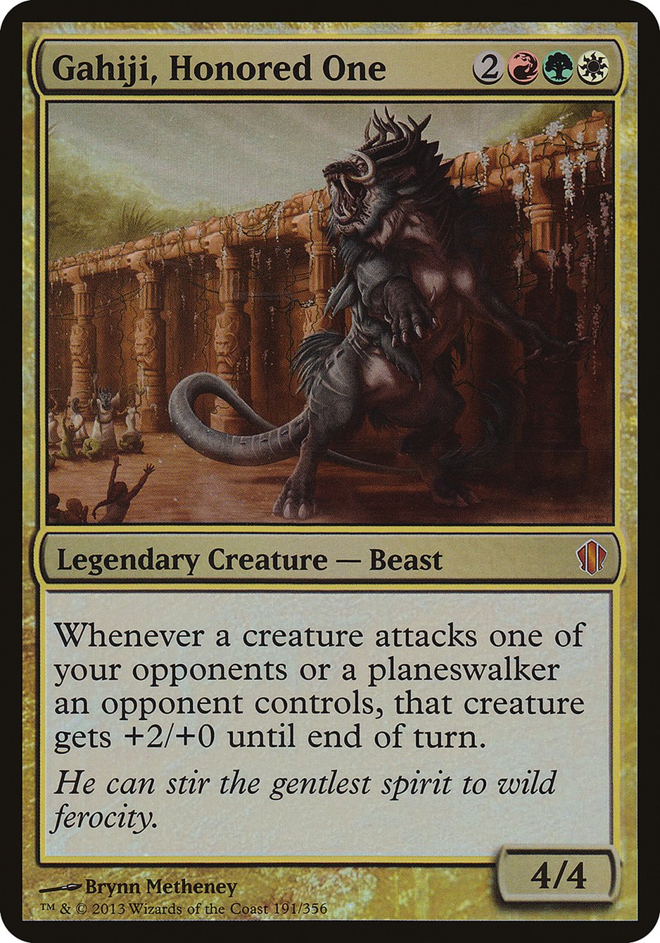 Gahiji, Honored One (Oversized) [Commander 2013 Oversized] | Silver Goblin