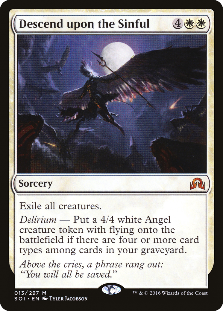 Descend upon the Sinful [Shadows over Innistrad] | Silver Goblin