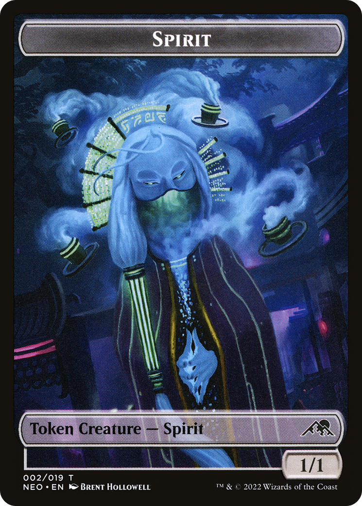 Spirit Token (002) [Kamigawa: Neon Dynasty Tokens] | Silver Goblin