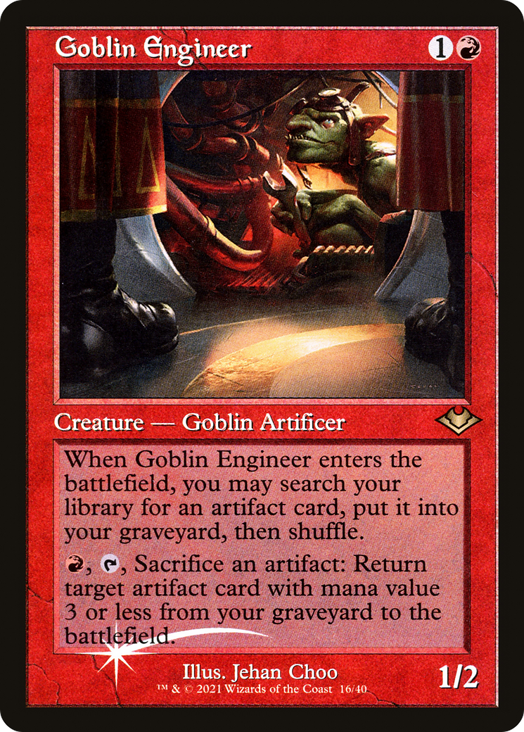 Goblin Engineer (Retro) [Modern Horizons] | Silver Goblin