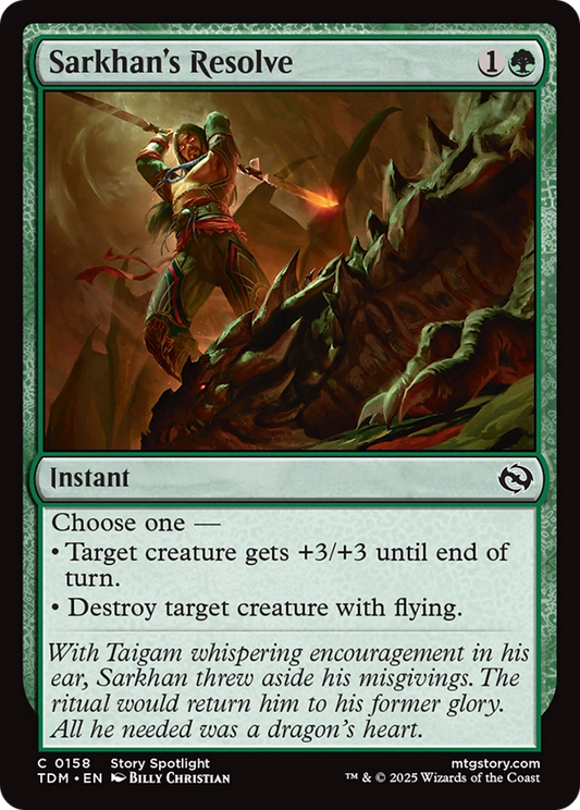 Sarkhan's Resolve (158) - Tarkir: Dragonstorm