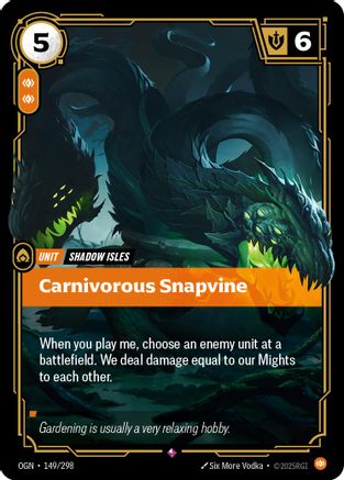 Carnivorous Snapvine (149) Foil - Origins