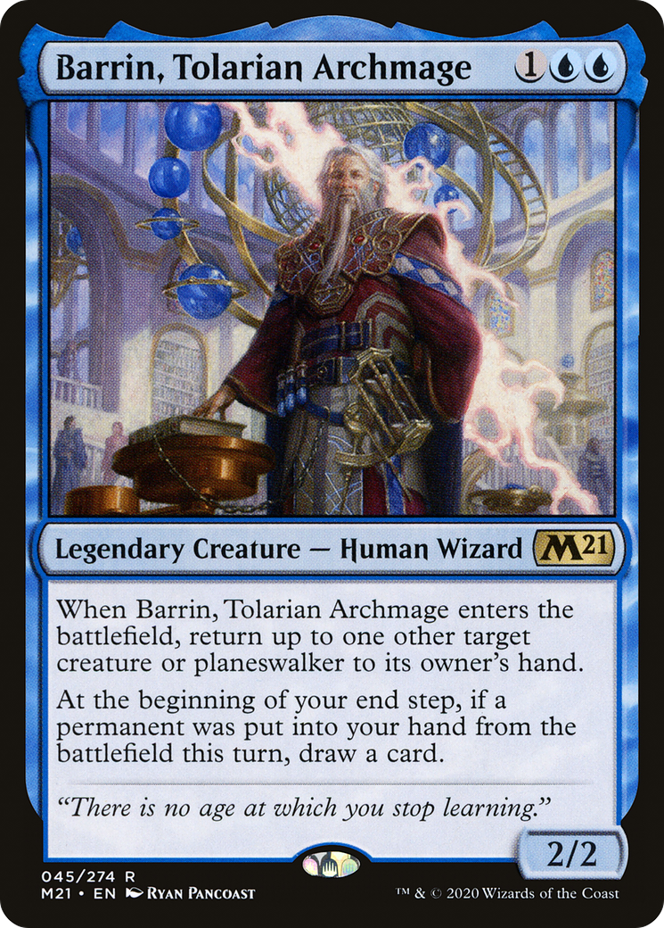 Barrin, Tolarian Archmage [Core Set 2021] | Silver Goblin