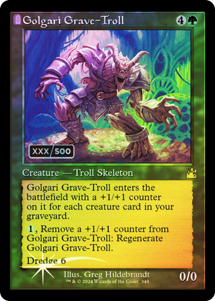 Golgari Grave-Troll (Retro) (Serialized) [Ravnica Remastered] | Silver Goblin