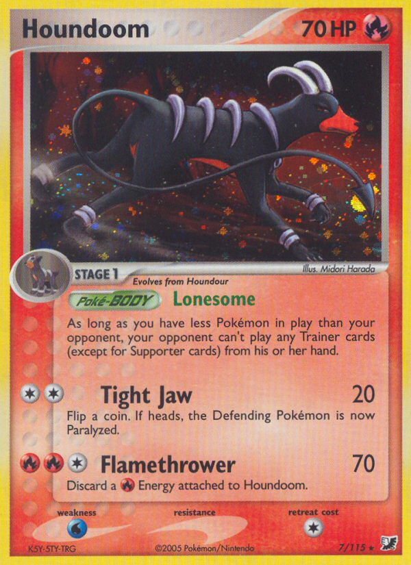 Houndoom (7/115) [EX: Unseen Forces] | Silver Goblin