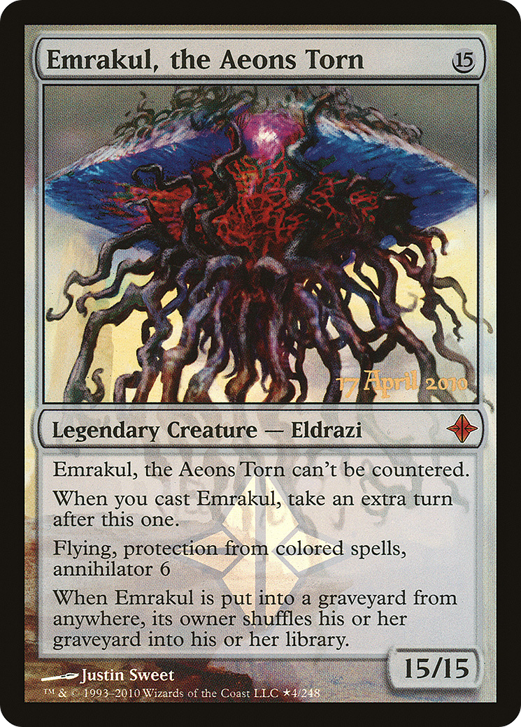 Emrakul, the Aeons Torn [Rise of the Eldrazi Prerelease Promos] | Silver Goblin