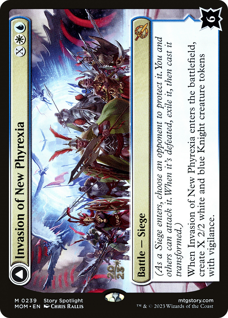 Invasion of New Phyrexia // Teferi Akosa of Zhalfir [March of the Machine Prerelease Promos] | Silver Goblin