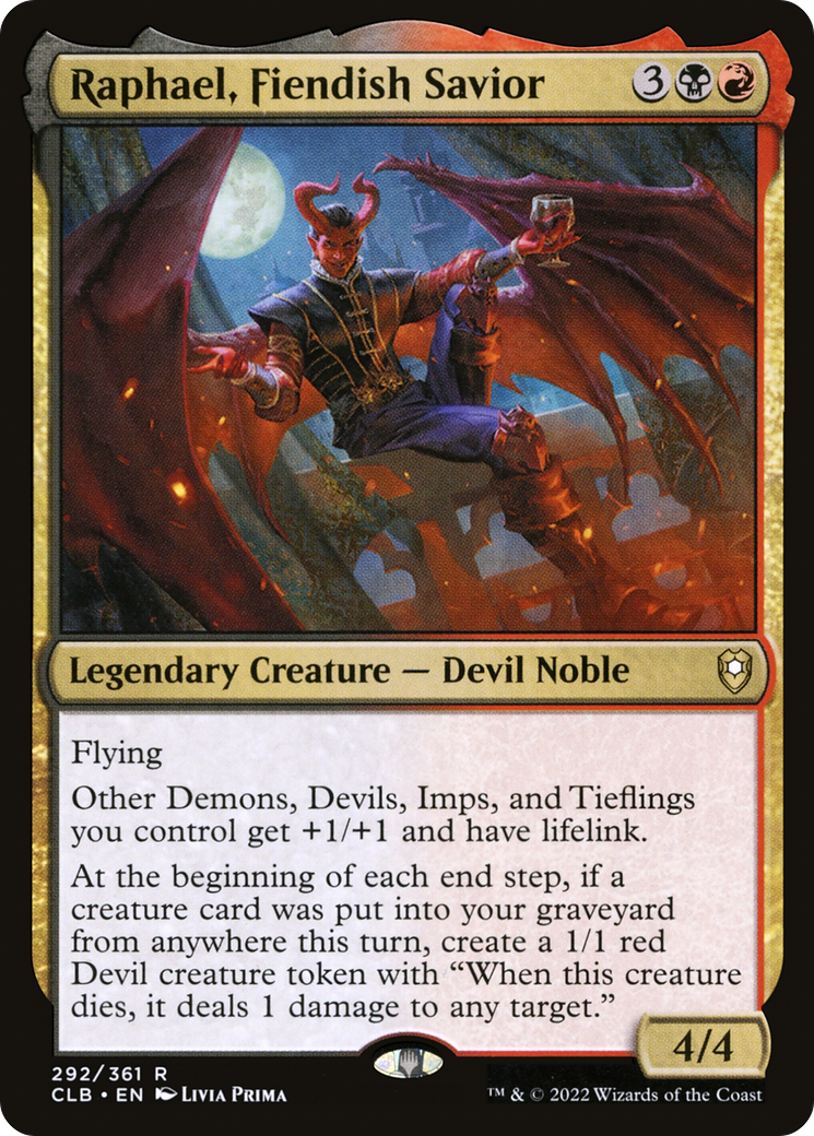 Raphael, Fiendish Savior [Commander Legends: Battle for Baldur's Gate]
