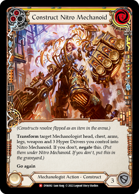 Construct Nitro Mechanoid // Nitro Mechanoid (DYN092) Rainbow Foil - Dynasty