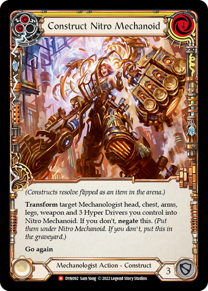 Construct Nitro Mechanoid // Nitro Mechanoid (DYN092) Rainbow Foil - Dynasty